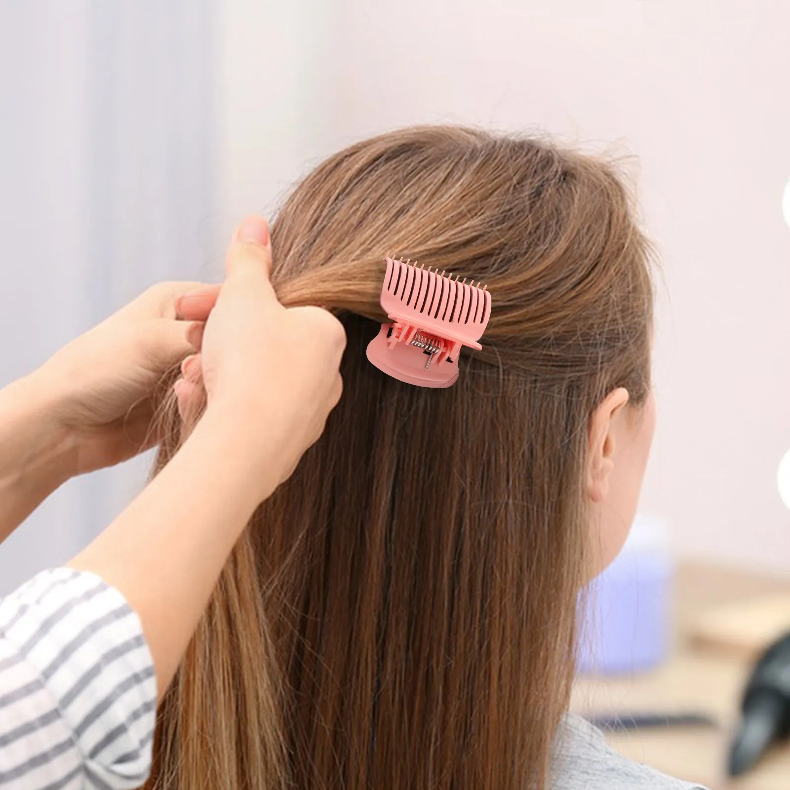12Pcs Professional Hot Curler Claw Clip Heat Resistant Roller Jaw Clamp for Styling Coloring Perming Safe Quick-Heat Hair Tools
12Pcs Professional Hot Curler Claw Clip Heat Resistant Roller Jaw Clamp for Styling Coloring Perming Safe Quick-Heat Hair Tools