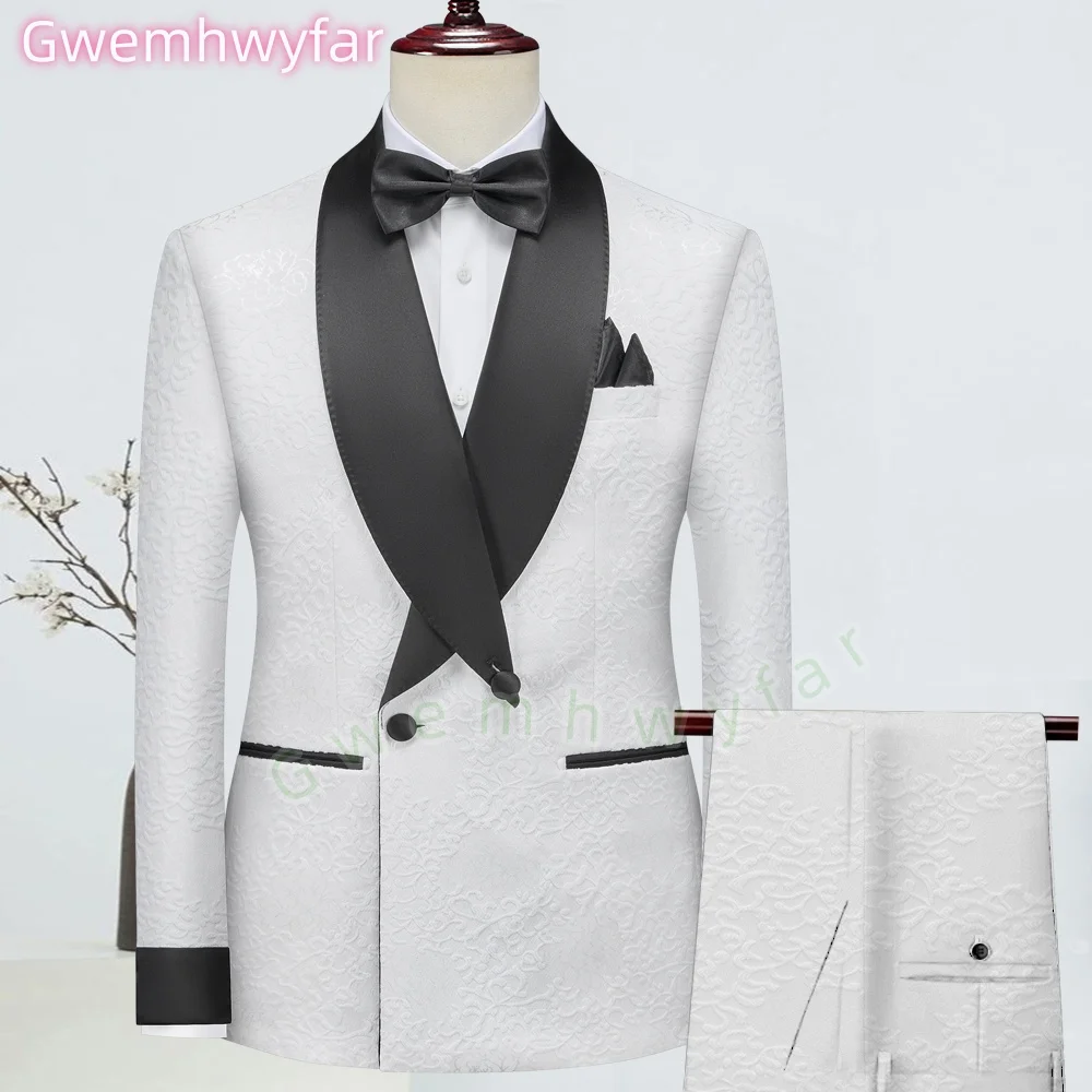 Gwenhwyfar Costume Homme White Double Breasted Business Suits Men Groom Tuxedos Wedding Bestmen Slim Fit (Blazer+Pants+Vest)
Gwenhwyfar Costume Homme White Double Breasted Business Suits Men Groom Tuxedos Wedding Bestmen Slim Fit (Blazer+Pants+Vest)