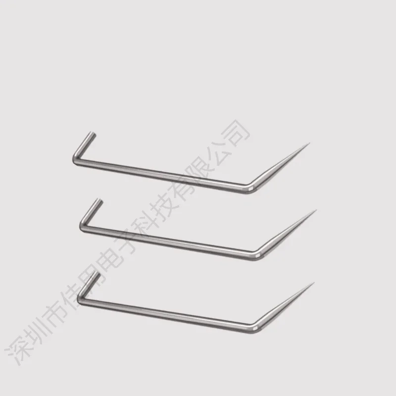 Customized Angle Tungsten Steel Probe Semiconductor Chip Wafer Micrometer Electrode Test Needle 1um Needle Tip Gold-plated Tip
Customized Angle Tungsten Steel Probe Semiconductor Chip Wafer Micrometer Electrode Test Needle 1um Needle Tip Gold-plated Tip