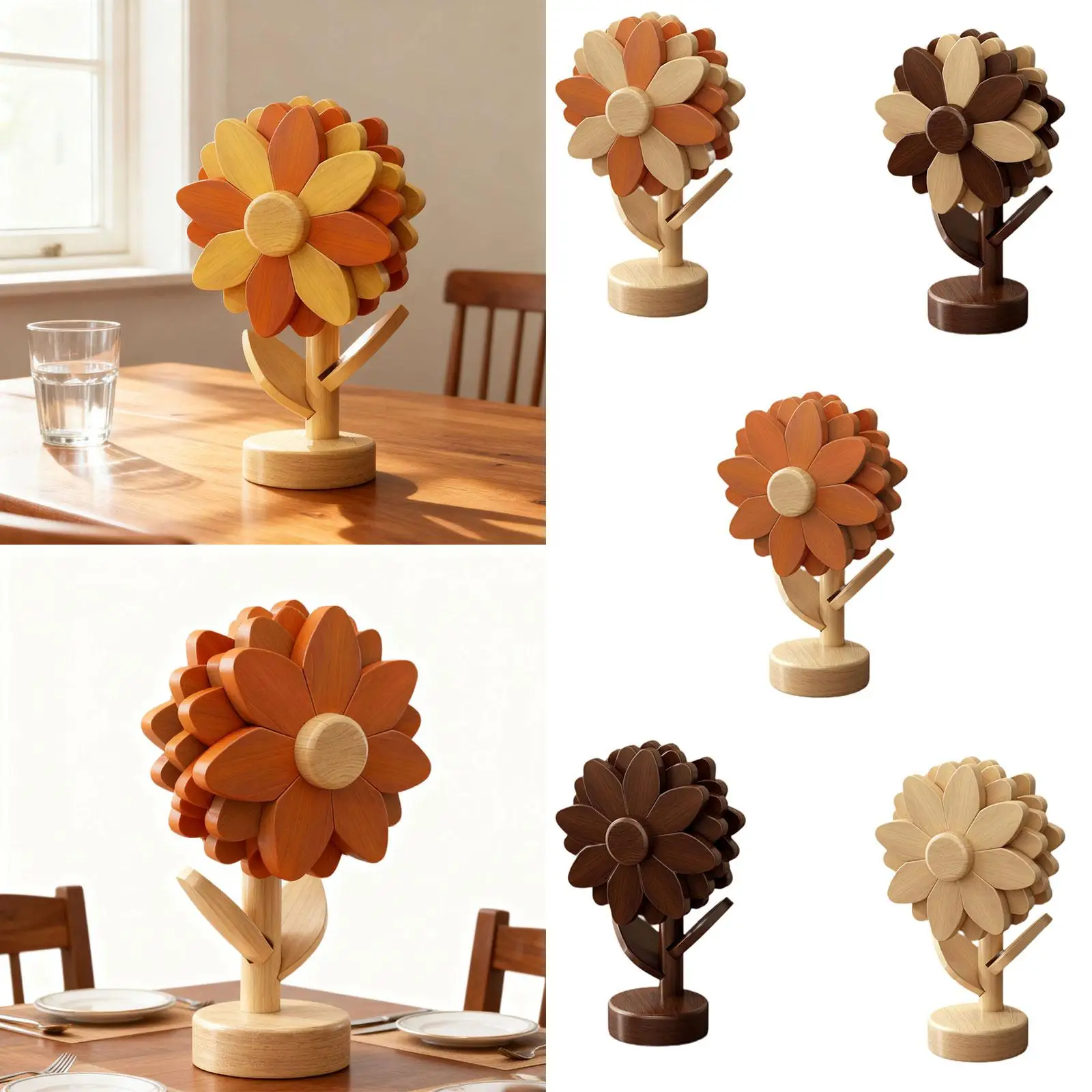 5 Pieces Wooden Placemat, Nonslip Wood Table Mat, Drink Coaster Insulation Mat for Hot Pot Holders Dishes Housewarming Gift
5 Pieces Wooden Placemat, Nonslip Wood Table Mat, Drink Coaster Insulation Mat for Hot Pot Holders Dishes Housewarming Gift