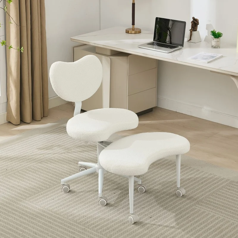 Adjustable Cross-Legged Meditation Chair with Wheels, Lumbar Support, Fidget-Friendly Design, Ivory
Adjustable Cross-Legged Meditation Chair with Wheels, Lumbar Support, Fidget-Friendly Design, Ivory
