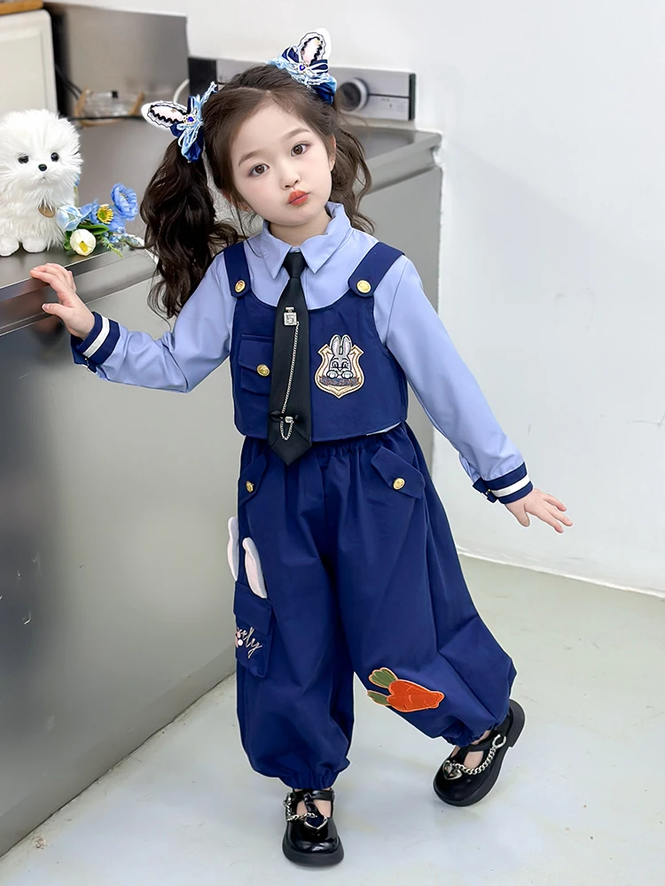 Spring Autumn Judy Police Officer Kids Crazy Animal Ci College Sle Tee Piece Set Cartoon Performance Cosplay Costume fo...
Spring Autumn Judy Police Officer Kids Crazy Animal Ci College Sle Tee Piece Set Cartoon Performance Cosplay Costume fo...