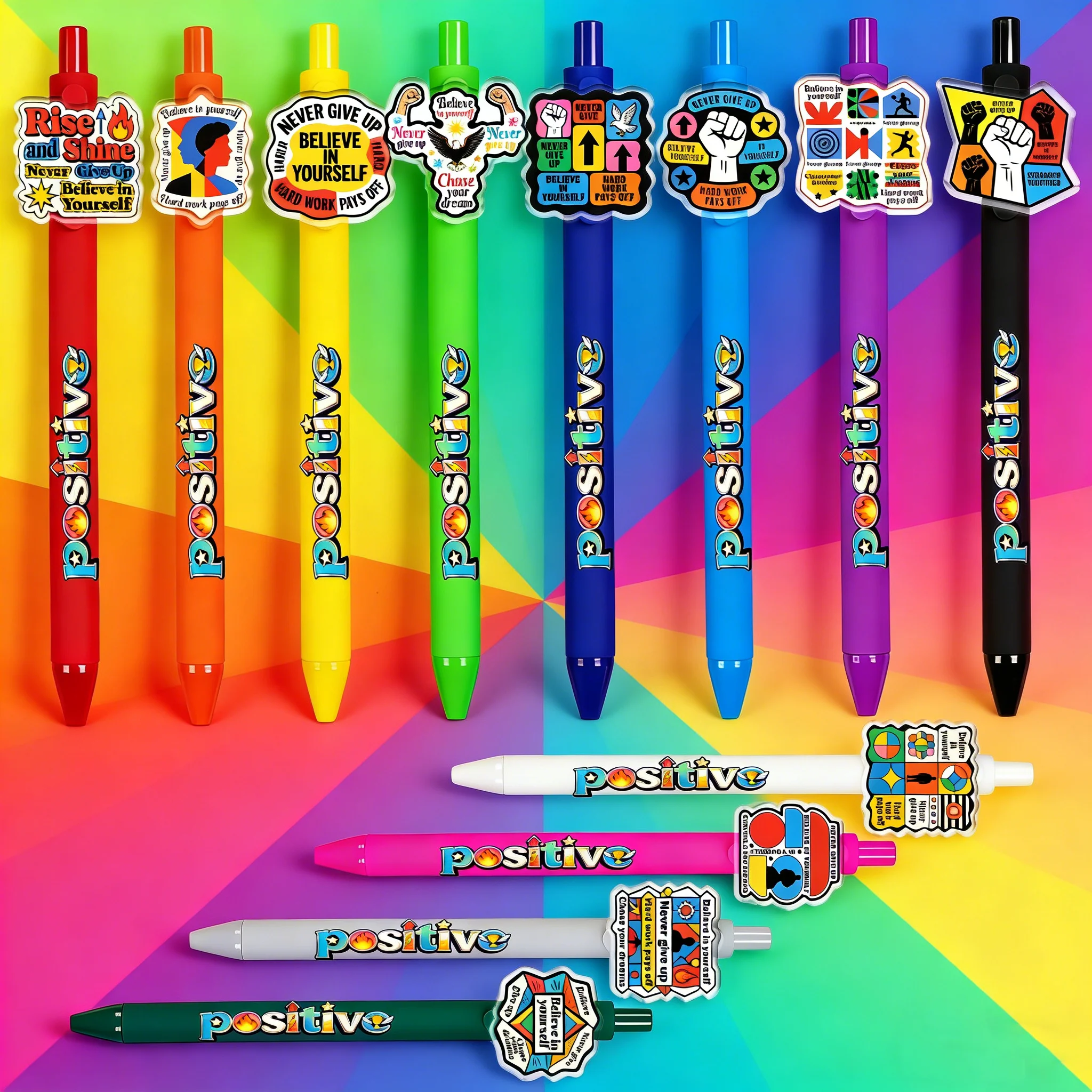 12pcs/15pcs Cheerful and Inspirational Theme Ballpoint Pen, Starting School, Graduation Season, Student Gifts, Reward Pen
12pcs/15pcs Cheerful and Inspirational Theme Ballpoint Pen, Starting School, Graduation Season, Student Gifts, Reward Pen