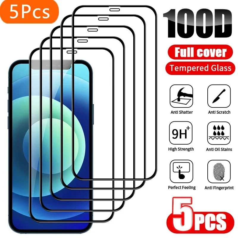5Pcs Protective Glass For iPhone 15 13 12 14 Pro Max 7 8 Plus Screen Protector For iPhone 11 PRO X XS MAX XR Full Cover Glass
5Pcs Protective Glass For iPhone 15 13 12 14 Pro Max 7 8 Plus Screen Protector For iPhone 11 PRO X XS MAX XR Full Cover Glass