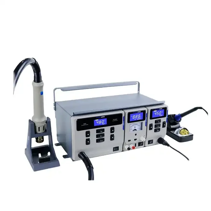 ATTEN MS-500 MS300 3 In 1 Rework Station Board Repair System Electric Iron Hot Air Gun Soldering Stations Regulated Power Supply
ATTEN MS-500 MS300 3 In 1 Rework Station Board Repair System Electric Iron Hot Air Gun Soldering Stations Regulated Power Supply