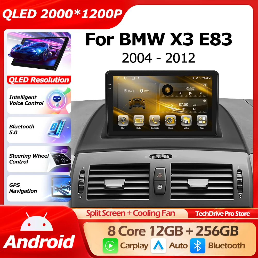 For BMW X3 E83 2004-2012 Android 16 WIFI GPS Navigation Wireless Carplay Auto Lntelligent Multimedia Player Bluetooth 4G
For BMW X3 E83 2004-2012 Android 16 WIFI GPS Navigation Wireless Carplay Auto Lntelligent Multimedia Player Bluetooth 4G