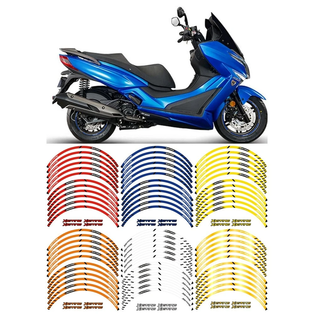 13" Wheel Rim Full Stickers Decals, Waterproof Reflective Wheel Circle Tape For Kymco Xciting 300 400 500 Scooter Accessories
13" Wheel Rim Full Stickers Decals, Waterproof Reflective Wheel Circle Tape For Kymco Xciting 300 400 500 Scooter Accessories