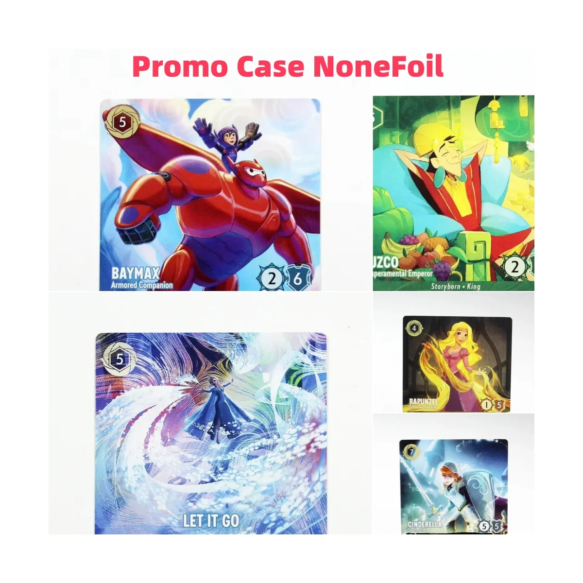 Promo Case NoneFoil Lorcana Proxy High Quality RAPUNZEL cinderella let it go baymax kuzco TCG Game Cards
Promo Case NoneFoil Lorcana Proxy High Quality RAPUNZEL cinderella let it go baymax kuzco TCG Game Cards