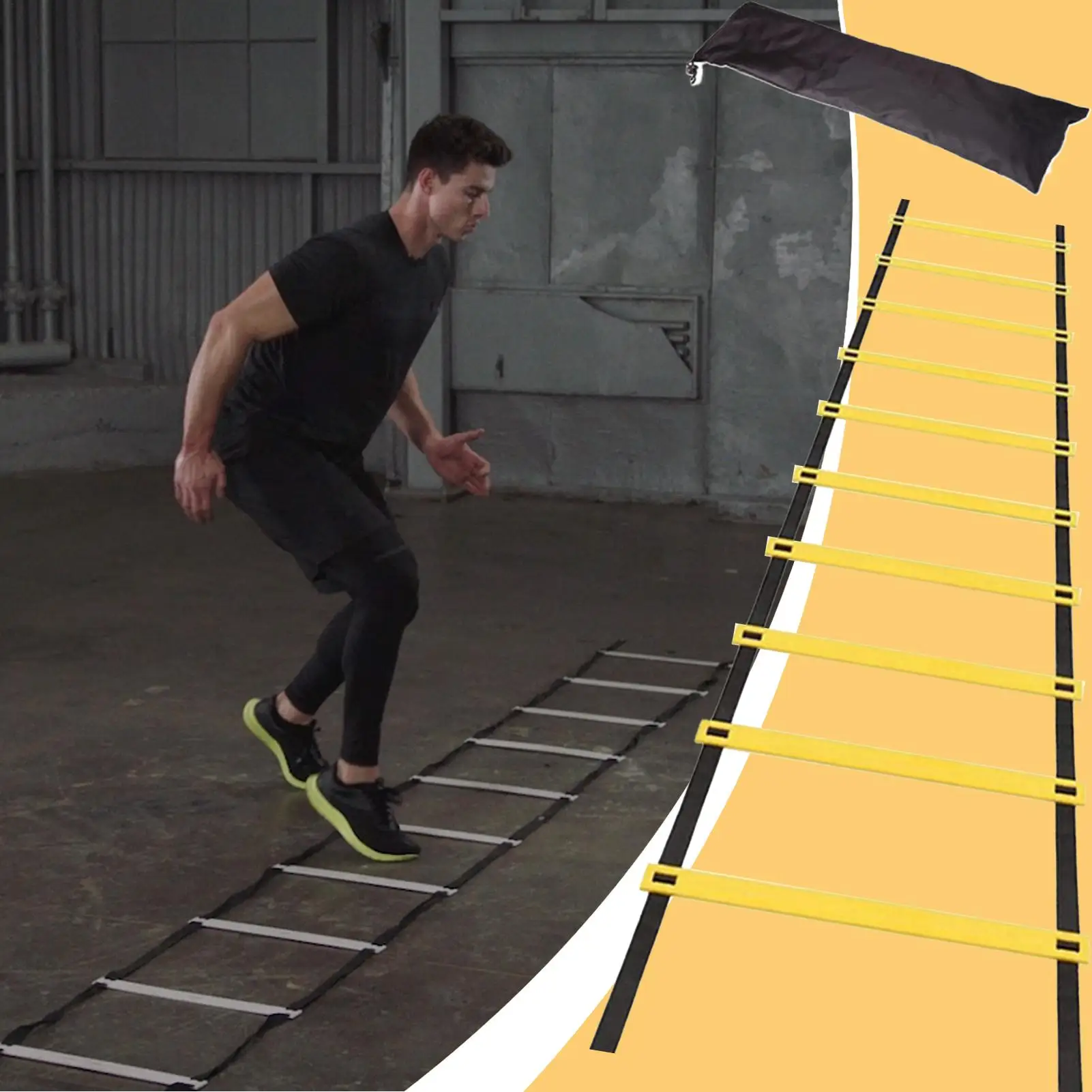 1 комплект съемной лестницы для тренировок на ловкость скорости для футбола, портативное спортивное оборудование с улучшенной мобильностью и координацией
1 комплект съемной лестницы для тренировок на ловкость скорости для футбола, портативное спортивное оборудование с улучшенной мобильностью и координацией