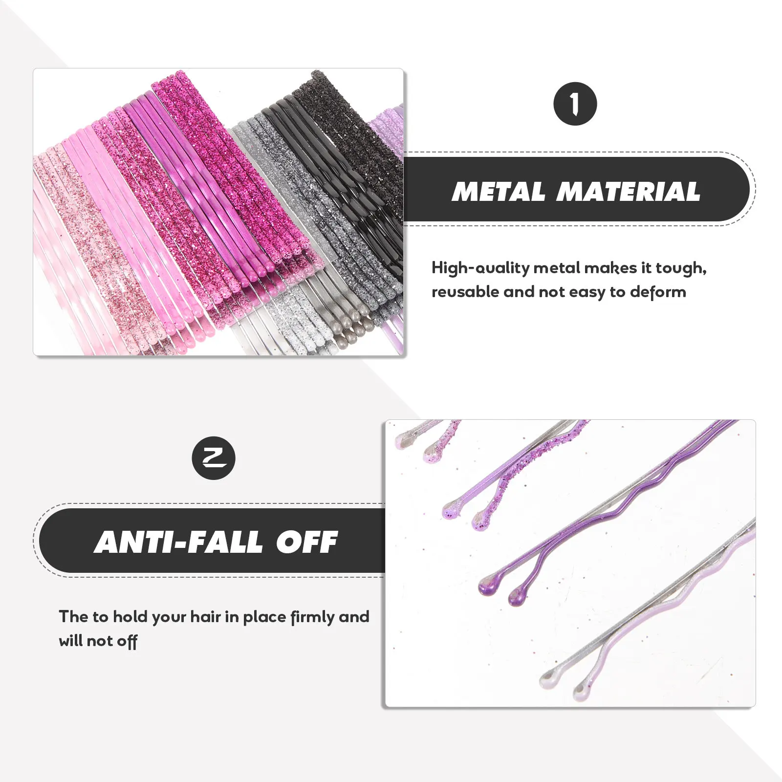 96Pcs Metal Glitter Powder Bobby Pins Long-Lasting Hair Clips Resistant to Deformation Ideal for Travel and Everyday Hairstyles
96Pcs Metal Glitter Powder Bobby Pins Long-Lasting Hair Clips Resistant to Deformation Ideal for Travel and Everyday Hairstyles