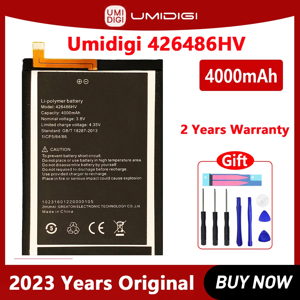 Оригинальный аккумулятор 426486HV для UMI UMIDIGI Plus E, 4000 мАч, высококачественный аккумулятор с инструментами, новый
Оригинальный аккумулятор 426486HV для UMI UMIDIGI Plus E, 4000 мАч, высококачественный аккумулятор с инструментами, новый
