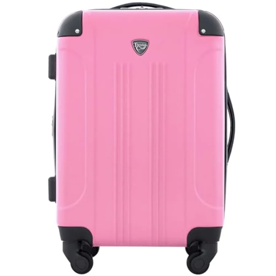Travelers Club Chicago Hardside Expandable Spinner Luggage in Hot Pink 20 Carry-On with Smooth Rolling and Durable Polycarbonat
Travelers Club Chicago Hardside Expandable Spinner Luggage in Hot Pink 20 Carry-On with Smooth Rolling and Durable Polycarbonat