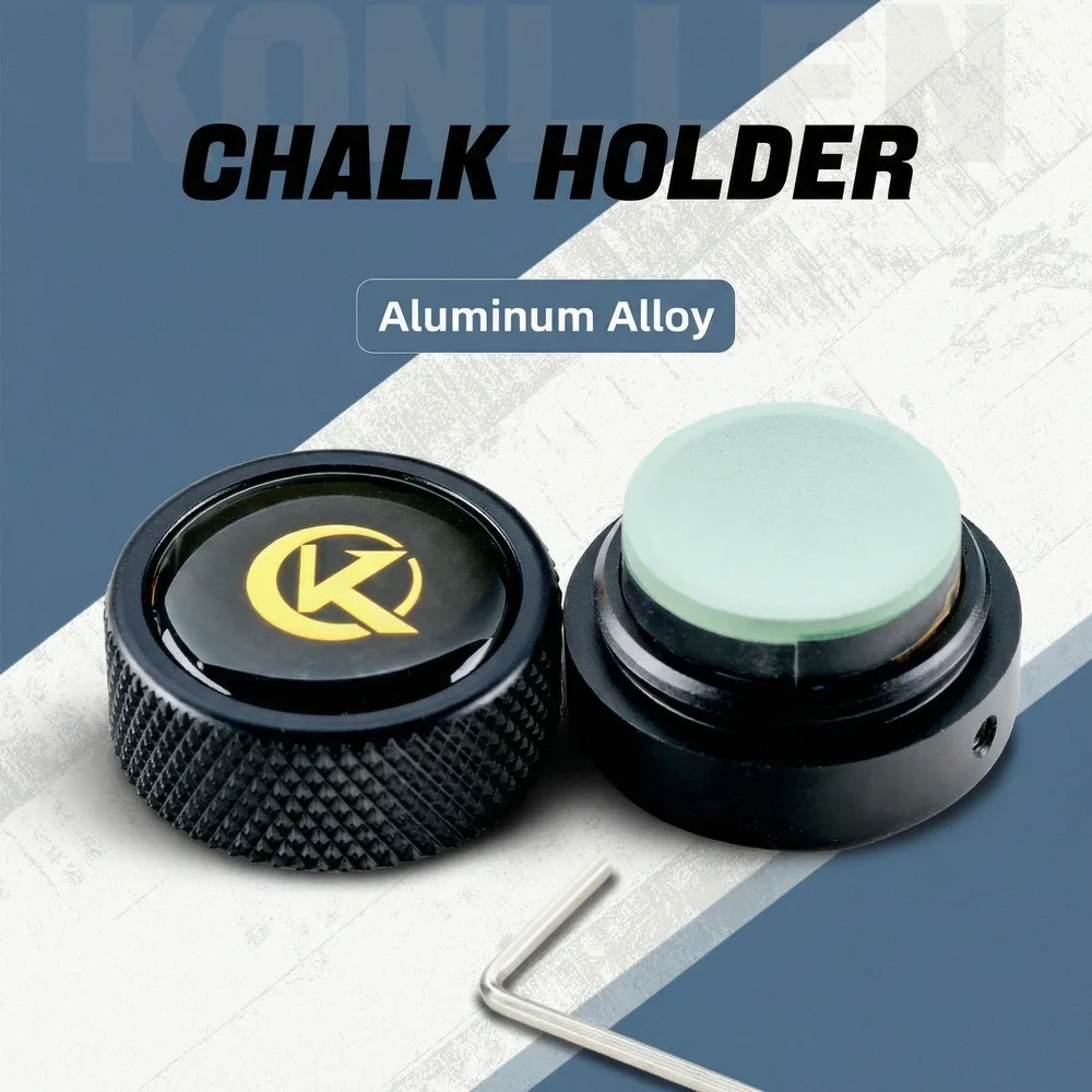 KONLLEN Round Pool Cue Chalk Holder-Portable Metal Cue Chalk Holder Case for Billiard Carom Cue Snooker Sports Accessories
KONLLEN Round Pool Cue Chalk Holder-Portable Metal Cue Chalk Holder Case for Billiard Carom Cue Snooker Sports Accessories