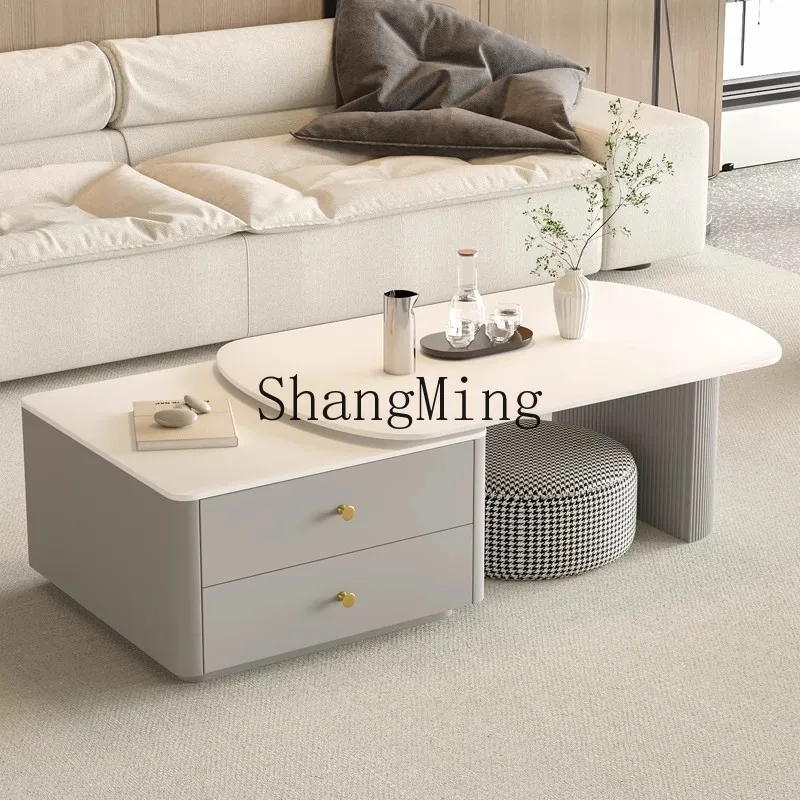 ZYY minimalist rock slab coffee table light luxury modern simple living room oval home retractable
ZYY minimalist rock slab coffee table light luxury modern simple living room oval home retractable