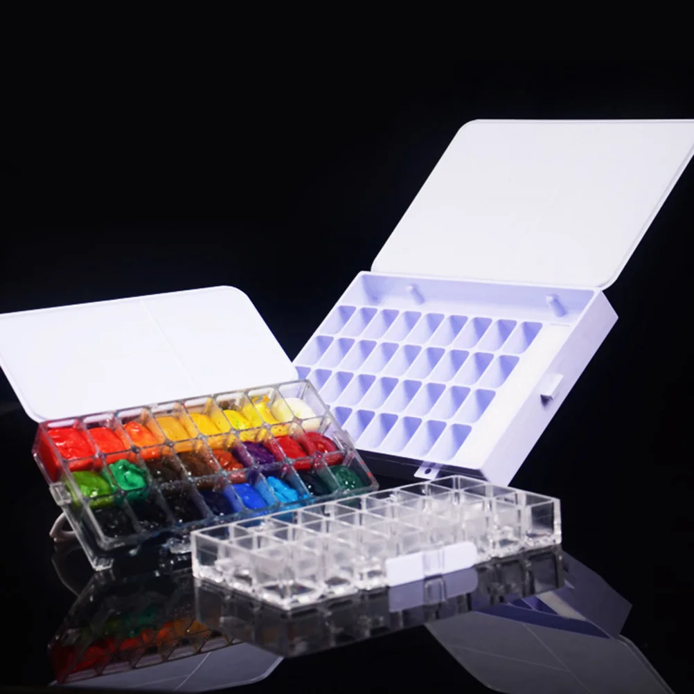 24 Compartments Moisturizing Pigment Box Paint Trays Folding Palette Painting Pallet
24 Compartments Moisturizing Pigment Box Paint Trays Folding Palette Painting Pallet