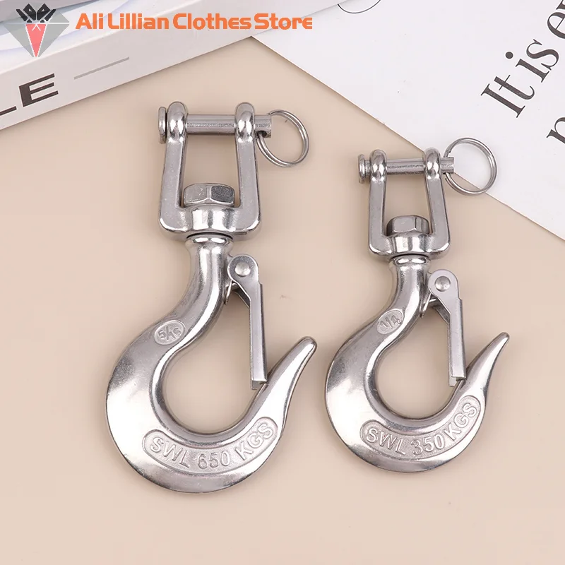 Крюк-карабин поворотный с пружинным механизмом из нержавеющей стали 304, грузоподъемность 150/350/650 кг, для подъема тросов
Крюк-карабин поворотный с пружинным механизмом из нержавеющей стали 304, грузоподъемность 150/350/650 кг, для подъема тросов