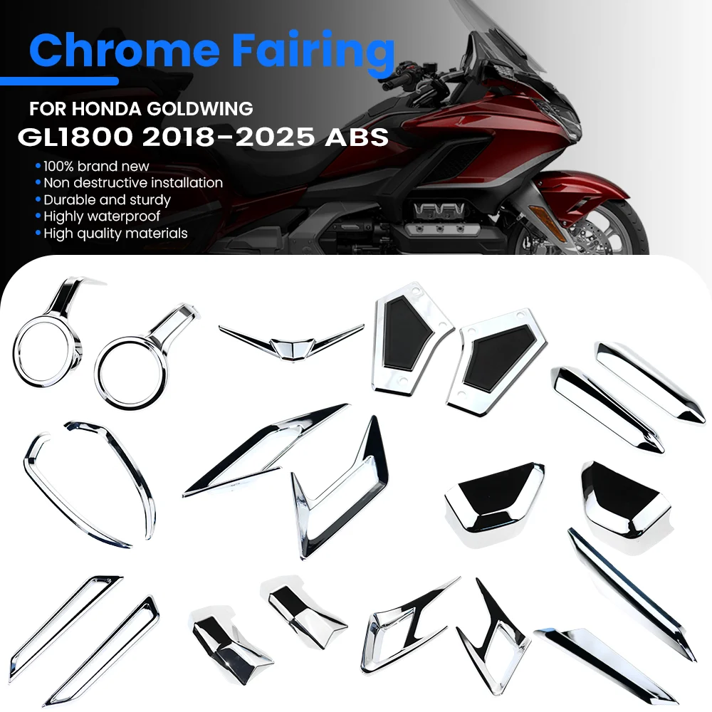 Motorcycle Chrome Fairing For HONDA Goldwing GL1800 2018-2025 ABS Plastic Chrome Modified Parts
Motorcycle Chrome Fairing For HONDA Goldwing GL1800 2018-2025 ABS Plastic Chrome Modified Parts