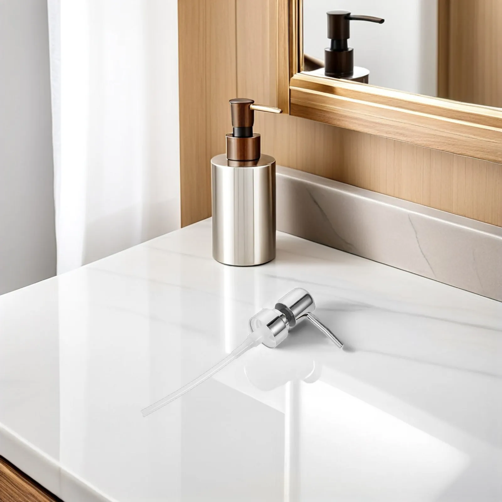 8Pcs Silver Lotion Pump Replacement Electroplated Neck 28Mm Plastic Dispenser Pump Top Bathroom Kitchen Soap Soap Dispenser Lid
8Pcs Silver Lotion Pump Replacement Electroplated Neck 28Mm Plastic Dispenser Pump Top Bathroom Kitchen Soap Soap Dispenser Lid