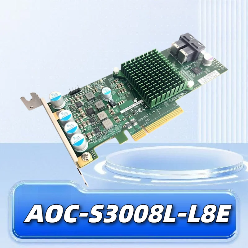 Контроллер AOC-S3008L-L8E SATA SAS HBA RAID 12 Гбит/с PCIe x8 для серверных хранилищ
Контроллер AOC-S3008L-L8E SATA SAS HBA RAID 12 Гбит/с PCIe x8 для серверных хранилищ