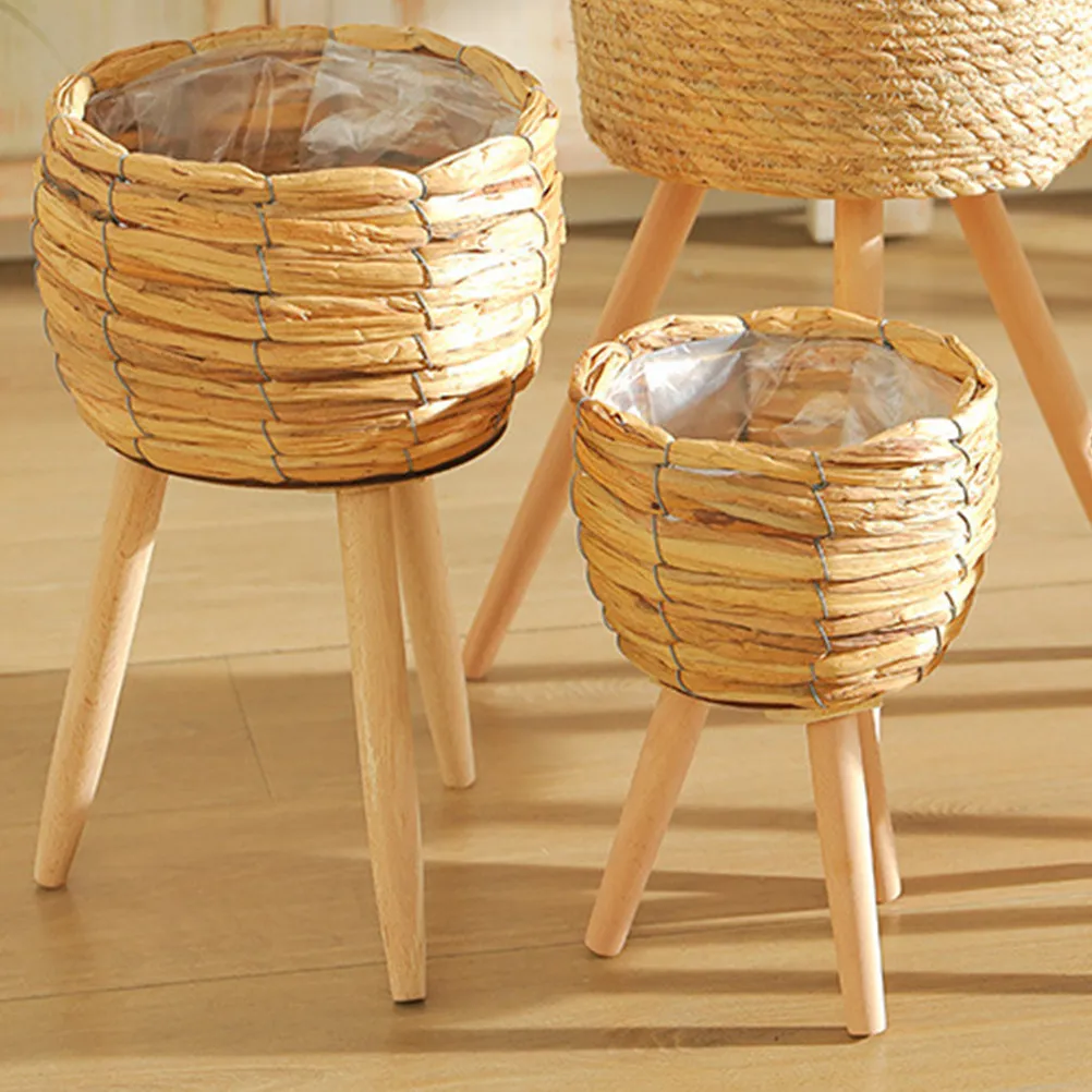 Woven Plant Basket for Indoor Plants Rustic Handwoven Flower Planter Basket Decorative Storage Holder Natural Grass Wood
Woven Plant Basket for Indoor Plants Rustic Handwoven Flower Planter Basket Decorative Storage Holder Natural Grass Wood