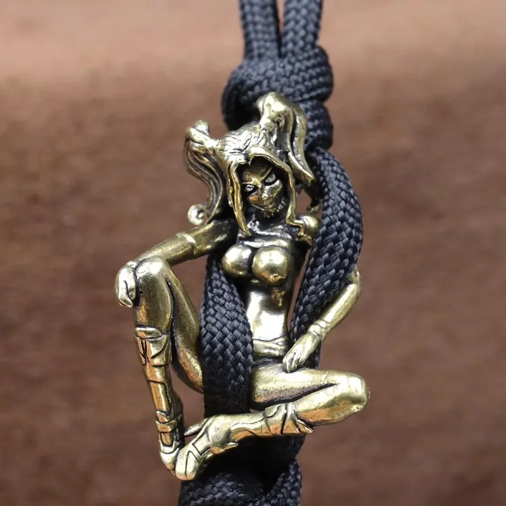 Beautiful Girl Brass Knife Bead EDC Outdoor DIY Umbrella Rope Hand Woven Hanging Rope Pendant Umbrella Rope Bracelet Accessories
Beautiful Girl Brass Knife Bead EDC Outdoor DIY Umbrella Rope Hand Woven Hanging Rope Pendant Umbrella Rope Bracelet Accessories