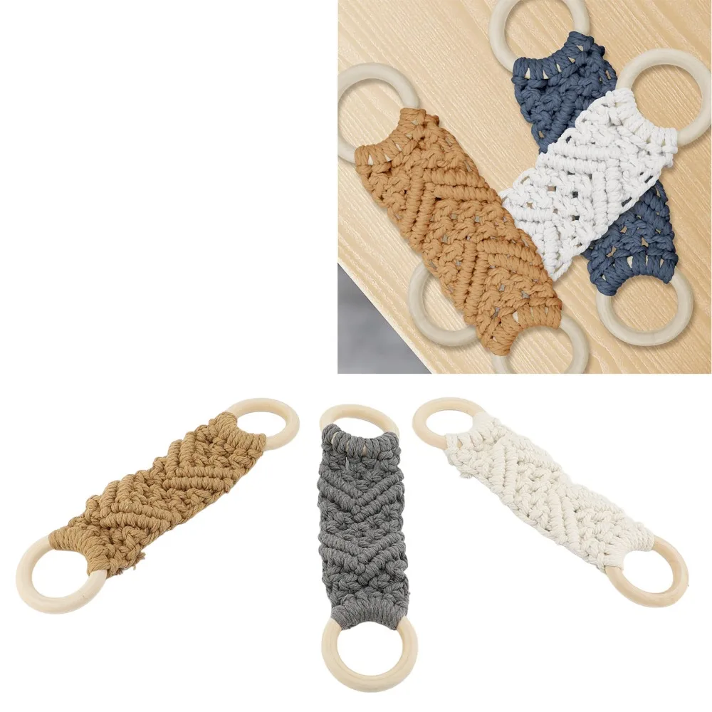 3 PCS Wooden Ring Cotton Rope Macrame Towel Holder White Grey Brown Handmade Crochet Woven Towel Hanger Durable Space Saving
3 PCS Wooden Ring Cotton Rope Macrame Towel Holder White Grey Brown Handmade Crochet Woven Towel Hanger Durable Space Saving