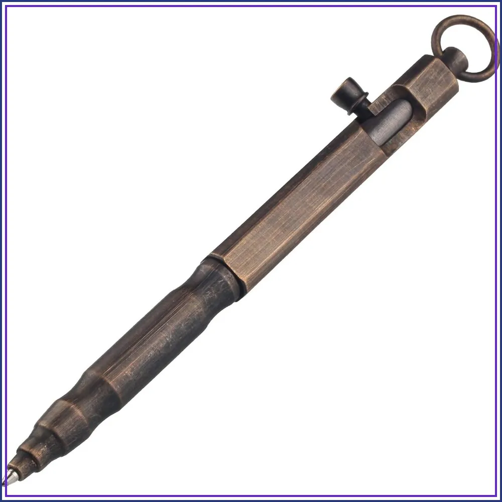 Solid Brass Bolt Action Pen Square Shape for Tremor Parkinson EDC Signature Color Bronze
Solid Brass Bolt Action Pen Square Shape for Tremor Parkinson EDC Signature Color Bronze