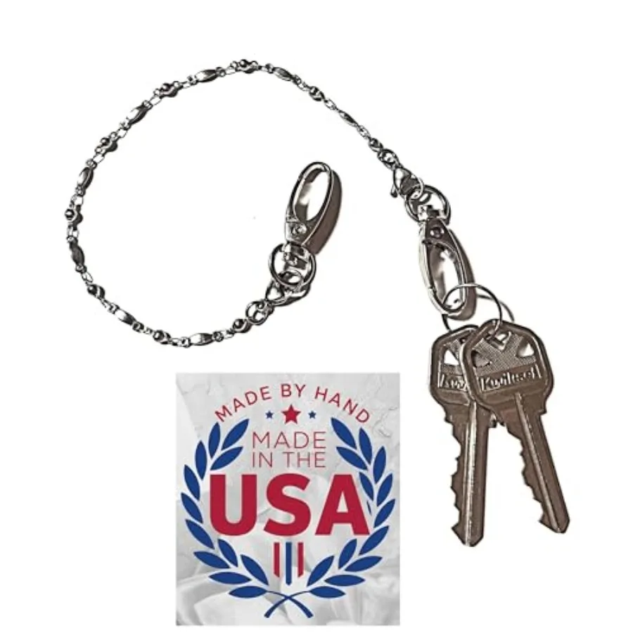 Hidden Hollow Beads Key Keeper, Finder Chain 12" Women's Hand Beaded USA Purse Handbag Holder Wallet Organizer Accessory Gift
Hidden Hollow Beads Key Keeper, Finder Chain 12" Women's Hand Beaded USA Purse Handbag Holder Wallet Organizer Accessory Gift