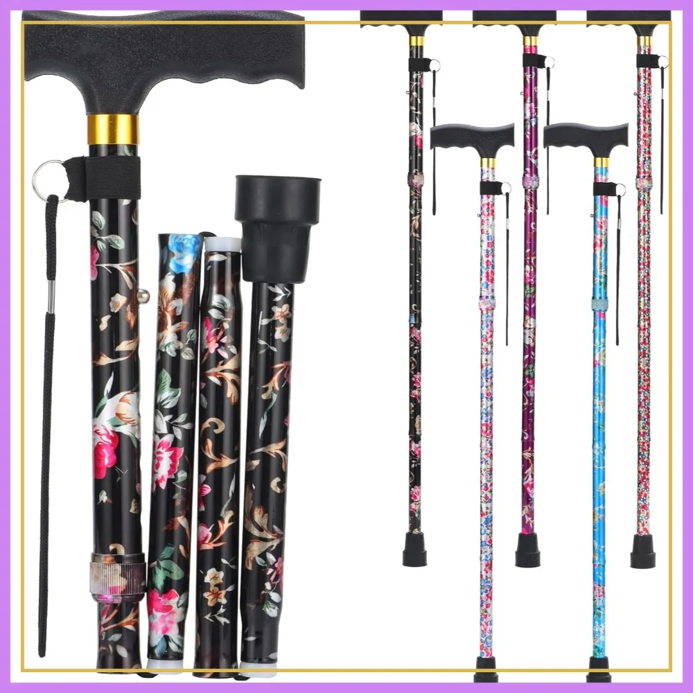 Collapsible Walking Cane for Seniors, Lightweight Folding Cane with Comfortable T-Handle
Collapsible Walking Cane for Seniors, Lightweight Folding Cane with Comfortable T-Handle