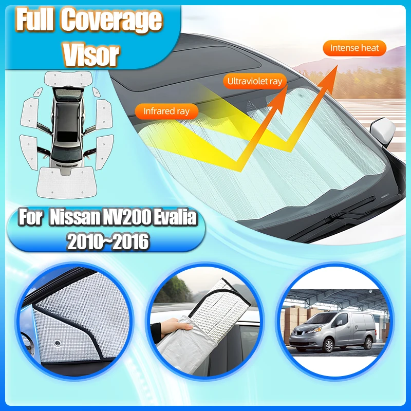 For Nissan NV200 Evalia Accessories 2010~2016 2012 Window Protect Privacy Sun Shade Visors Windshields Anti-UV Car Accessories
For Nissan NV200 Evalia Accessories 2010~2016 2012 Window Protect Privacy Sun Shade Visors Windshields Anti-UV Car Accessories