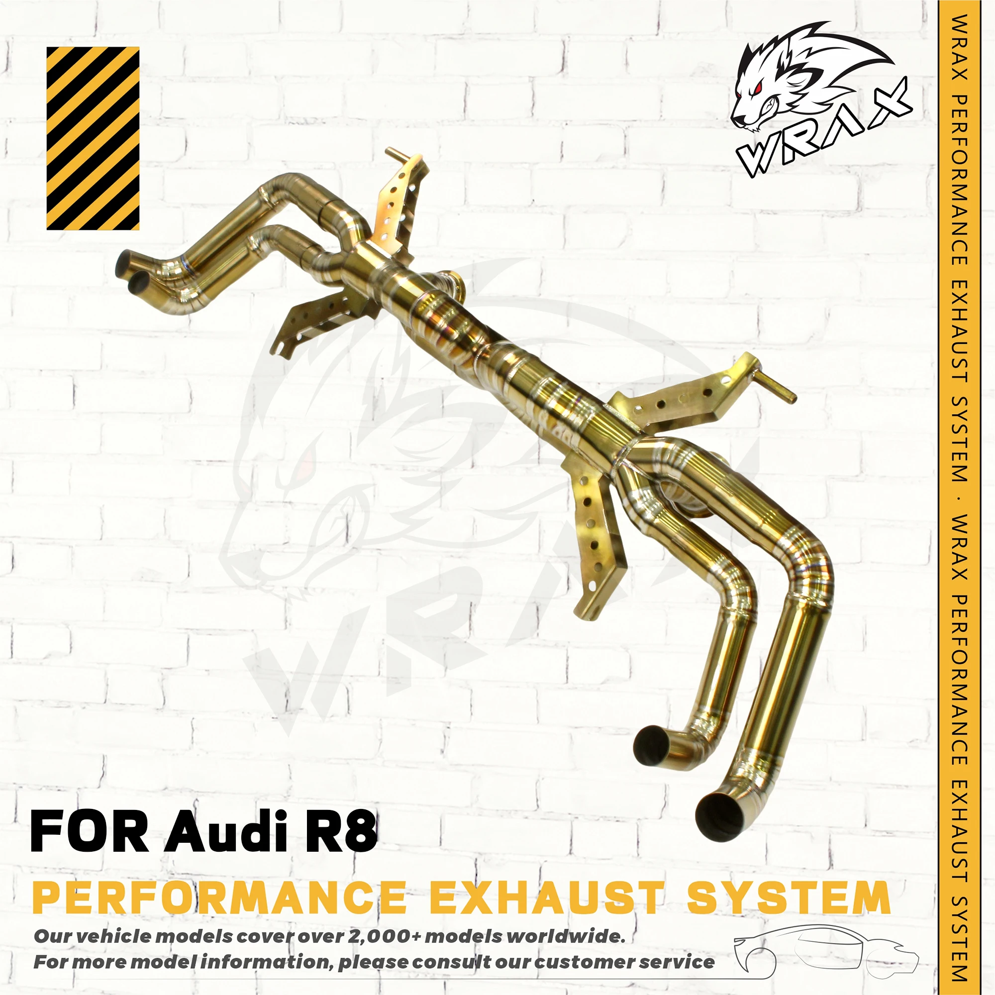 Выхлопная труба WRAX Performance для системы регулирующего клапана выхлопных газов Audi R8, автомобильные аксессуары, точно подходит для замены Catback
Выхлопная труба WRAX Performance для системы регулирующего клапана выхлопных газов Audi R8, автомобильные аксессуары, точно подходит для замены Catback