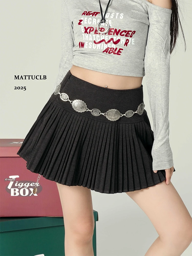 232012, осенне-зимняя женская корейская модная шерстяная мини-плиссированная юбка 2000-х годов, эстетичная юбка трапециевидной формы для колледжа Y2k, новинка
232012, осенне-зимняя женская корейская модная шерстяная мини-плиссированная юбка 2000-х годов, эстетичная юбка трапециевидной формы для колледжа Y2k, новинка