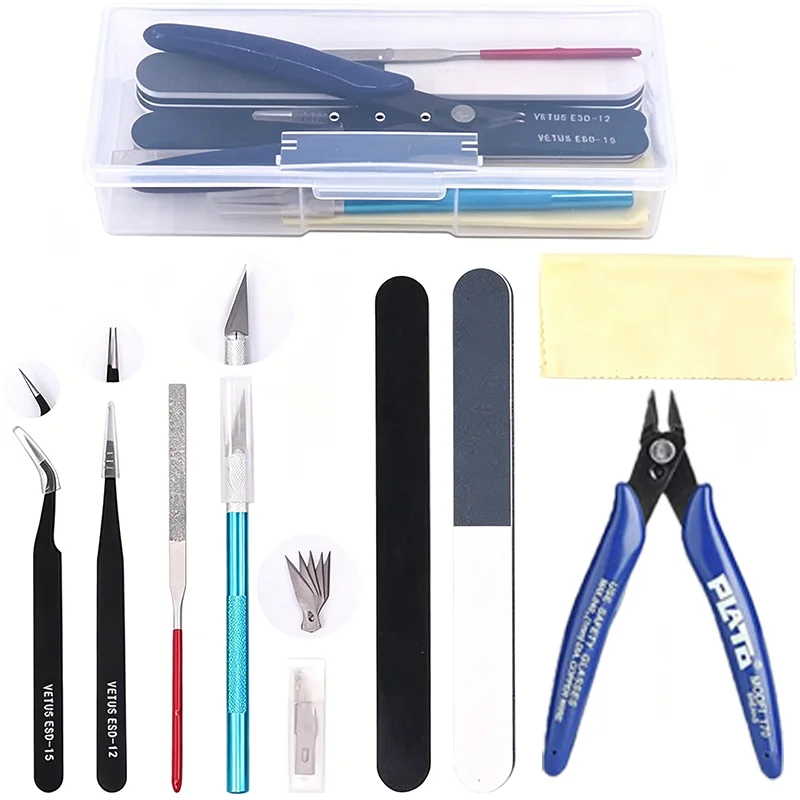 Model Basic Tools Gundam Model Tools Kit Gunpla Tool Model Hobby Tool Kits Tweezers Pliers Sandpaper 3d printing Model Tools
Model Basic Tools Gundam Model Tools Kit Gunpla Tool Model Hobby Tool Kits Tweezers Pliers Sandpaper 3d printing Model Tools