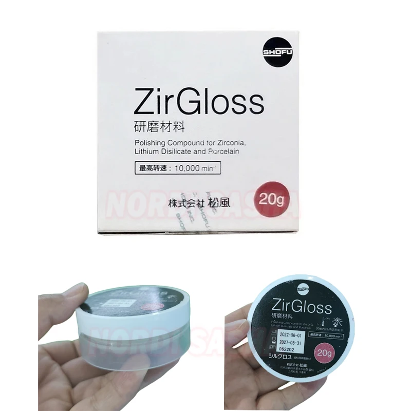 SHOFU ZirGloss Полировальный материал Циркониевая полировальная паста для стоматологической полировки дисиликата лития и фарфора с цирконием 20 г
SHOFU ZirGloss Полировальный материал Циркониевая полировальная паста для стоматологической полировки дисиликата лития и фарфора с цирконием 20 г