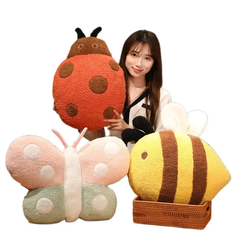 New Kawaii Bee Butterfly Plush Toys Super Soft Stuffed Animals Insect Ladybug Throw Pillow Sofa Cushion For Kids Birthday Gift
New Kawaii Bee Butterfly Plush Toys Super Soft Stuffed Animals Insect Ladybug Throw Pillow Sofa Cushion For Kids Birthday Gift