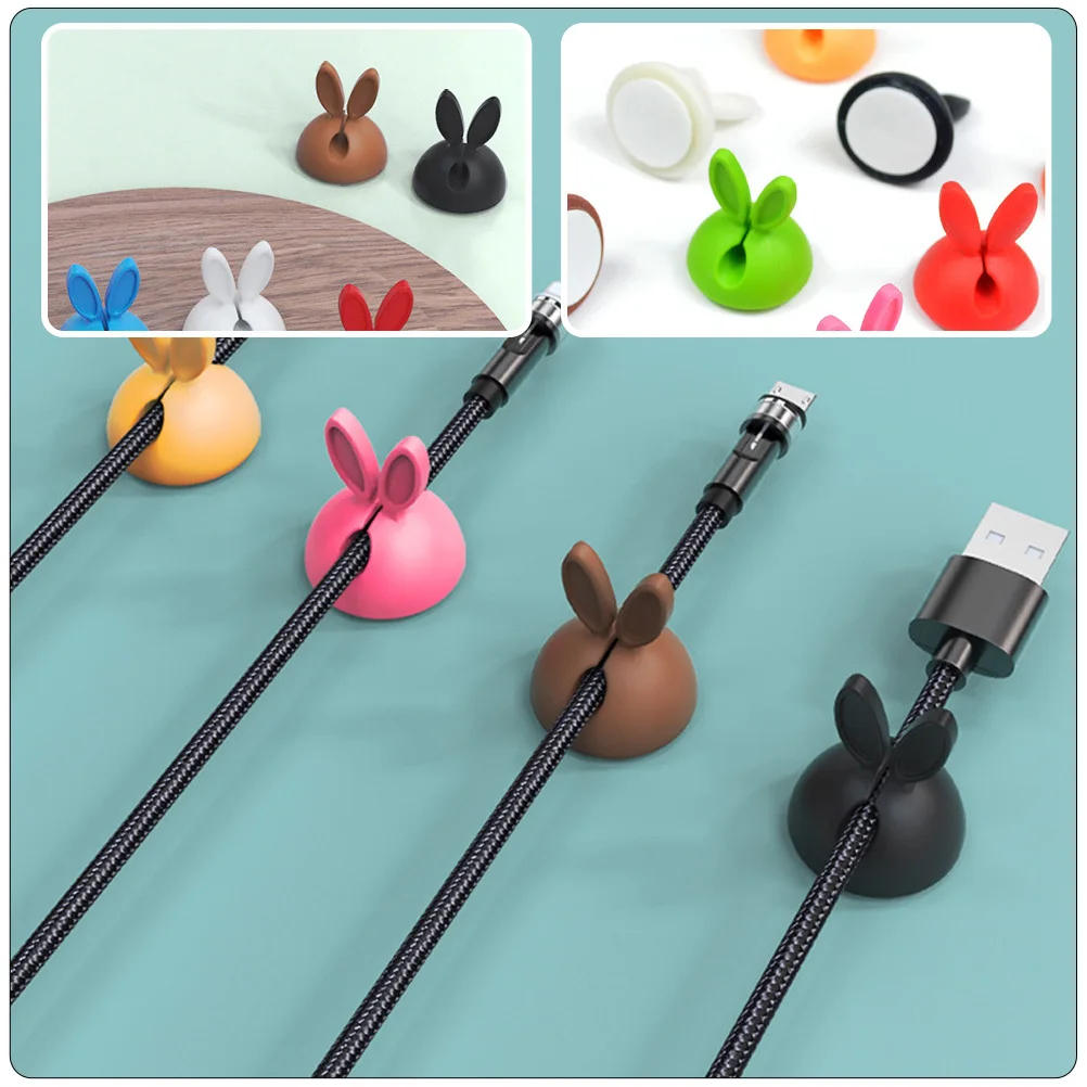 30Pcs Cable Clips Rabbit Earphone Cable Holder Wire Organizer for Home Office Desktop Cartoon Cord Management Clip Plastic Wire
30Pcs Cable Clips Rabbit Earphone Cable Holder Wire Organizer for Home Office Desktop Cartoon Cord Management Clip Plastic Wire