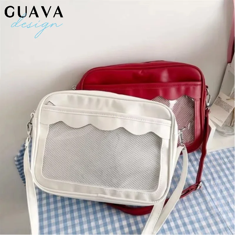 Japanese Harajuku Ita Bag For Women Pu Transparent Pocket Itabag High School Girls Uniform Jk Crossbody Shoulder Bag Handbags
Japanese Harajuku Ita Bag For Women Pu Transparent Pocket Itabag High School Girls Uniform Jk Crossbody Shoulder Bag Handbags