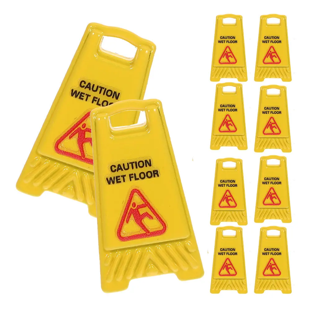 10Pcs Miniature Wet Floor Caution Sign for Dollhouses Realistic Yellow Slippery Floor Warning Educational Pretend Play Accessory
10Pcs Miniature Wet Floor Caution Sign for Dollhouses Realistic Yellow Slippery Floor Warning Educational Pretend Play Accessory