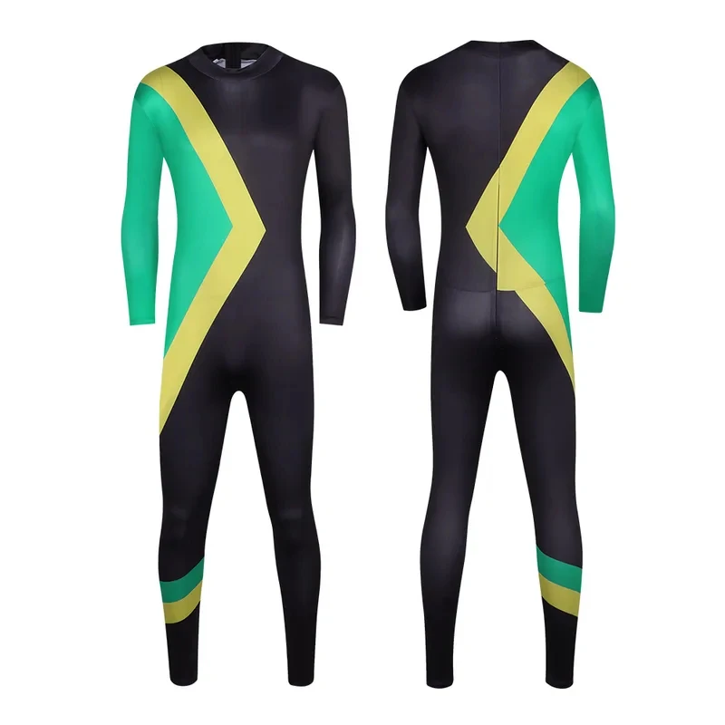 Adult Men Halloween Party Cool Runnings Jamaican Bobsled Team Skating Cosplay Bodysuit Costume fg8'.
Adult Men Halloween Party Cool Runnings Jamaican Bobsled Team Skating Cosplay Bodysuit Costume fg8'.