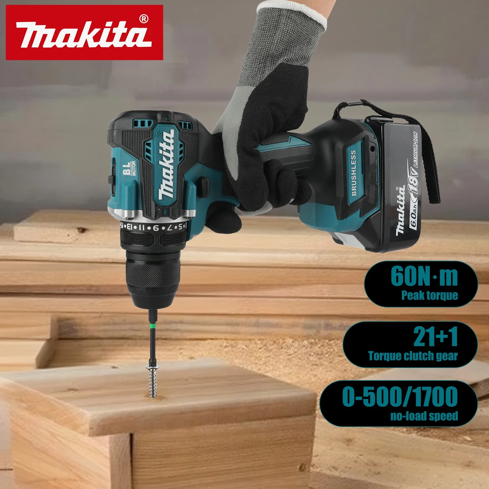 Бесщеточная ударная дрель-шуруповерт Makita DDF487 10 мм, красно-черная, 18 В, литий-ионная, с высоким крутящим моментом, для домашнего использования
Бесщеточная ударная дрель-шуруповерт Makita DDF487 10 мм, красно-черная, 18 В, литий-ионная, с высоким крутящим моментом, для домашнего использования