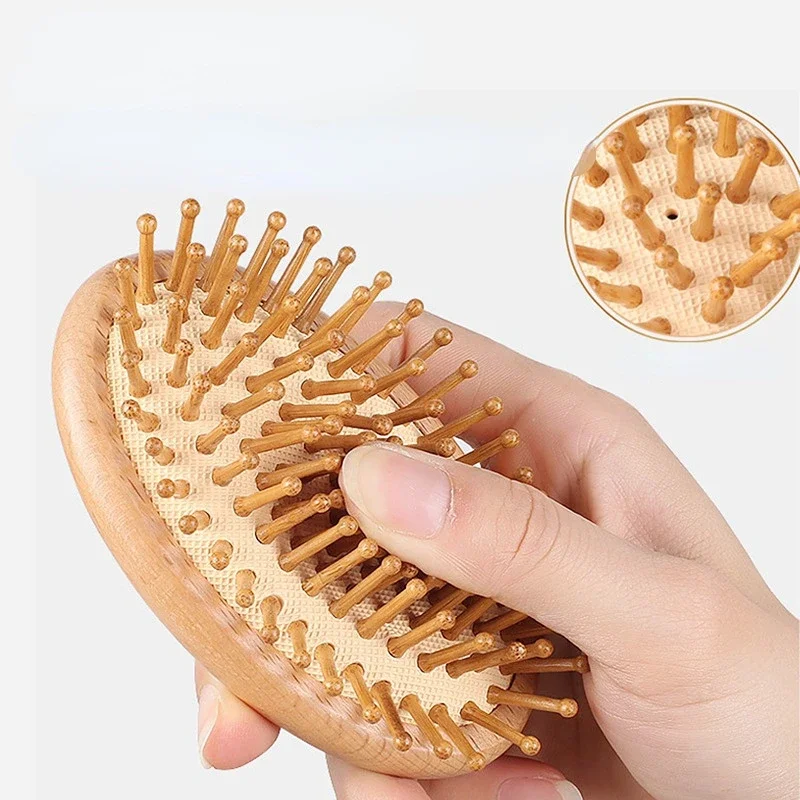 High Quality Hair Comb Bamboo Airbag Massage Comb Carbonized Solid Wood Bamboo Cushion Anti-Static Hair Brush Combs Travel
High Quality Hair Comb Bamboo Airbag Massage Comb Carbonized Solid Wood Bamboo Cushion Anti-Static Hair Brush Combs Travel