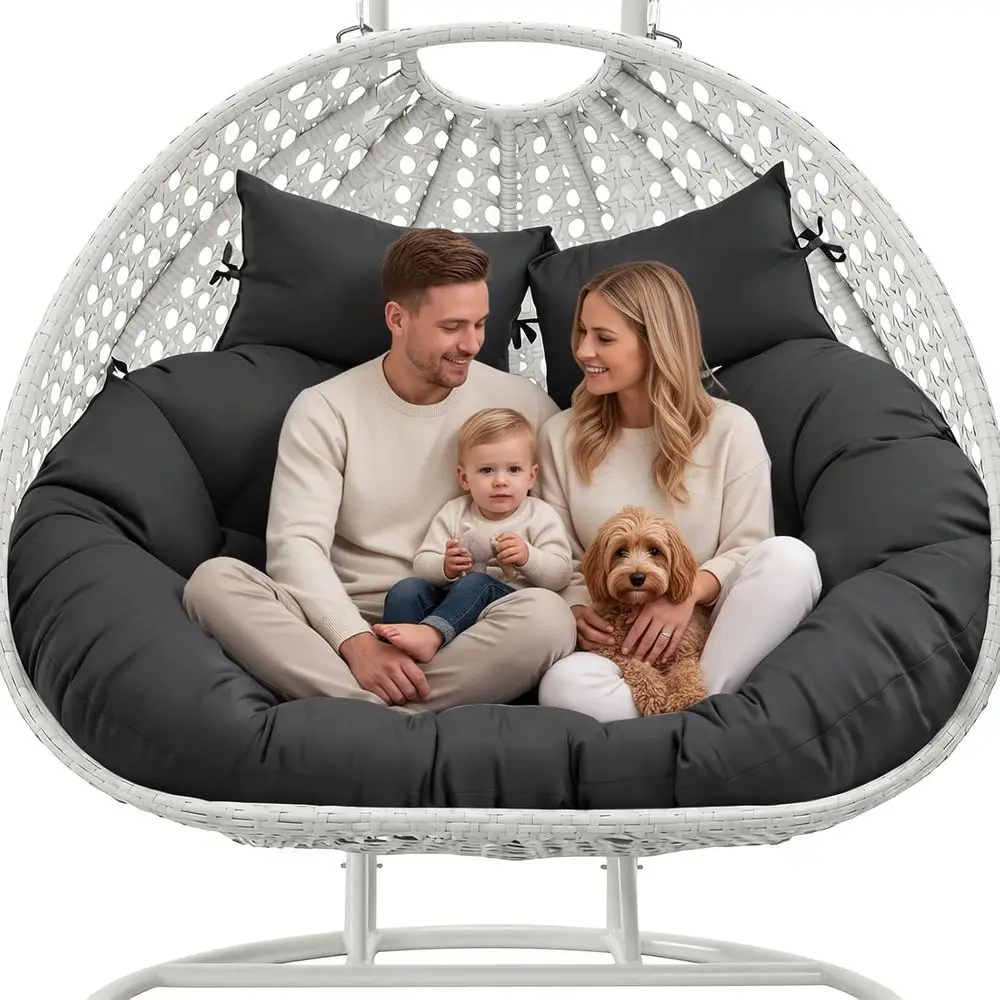 Double Egg Chair Cushion Replacement 55x35in -Thickened Waterproo Removable Double Hanging Egg Chair Cushions, Swing Chair Cushi
Double Egg Chair Cushion Replacement 55x35in -Thickened Waterproo Removable Double Hanging Egg Chair Cushions, Swing Chair Cushi