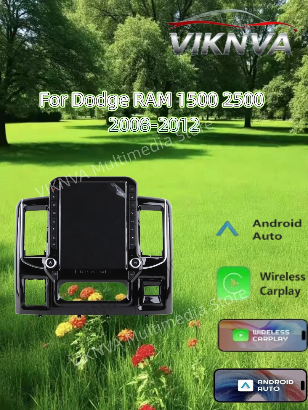 14,5-дюймовое автомобильное радио на Android 15 для Dodge RAM 1500 2500 2008-2012, мультимедийный плеер в стиле Tesla, беспроводной Carplay, авто-стереосистема, GPSBT
14,5-дюймовое автомобильное радио на Android 15 для Dodge RAM 1500 2500 2008-2012, мультимедийный плеер в стиле Tesla, беспроводной Carplay, авто-стереосистема, GPSBT