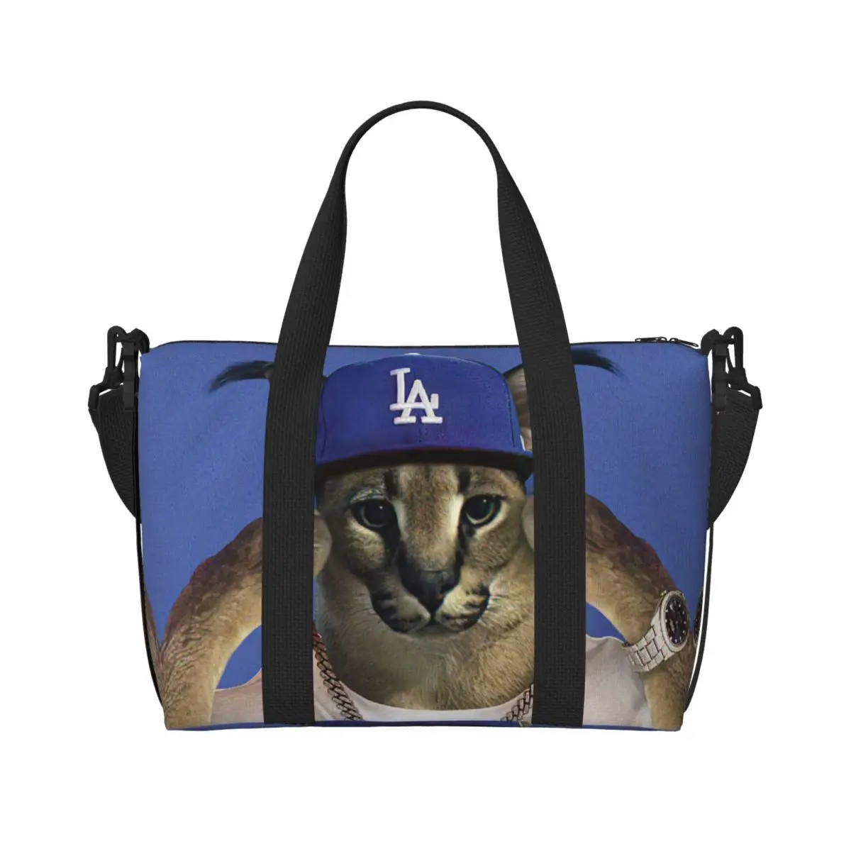 Custom Large Big Floppa Rapper Meme Tote Bag for Women Funny Caracal Cat Shoulder Shopping Beach Gym Travel Bag
Custom Large Big Floppa Rapper Meme Tote Bag for Women Funny Caracal Cat Shoulder Shopping Beach Gym Travel Bag