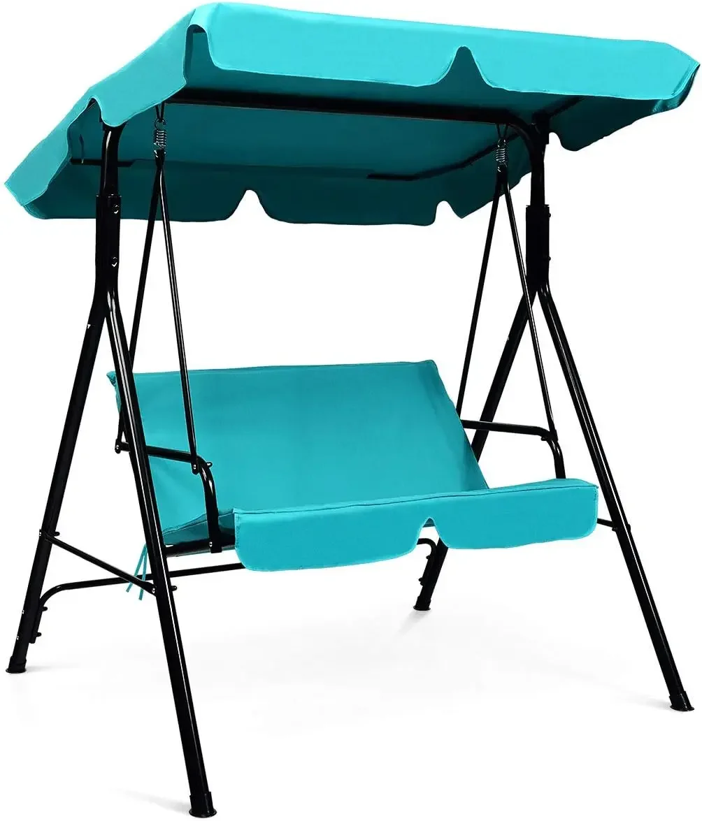 2 Person Porch Swing, Outdoor Swing with Removable Cushions, Solid Steel Structure, Patio Swing with Adjustable Canopy
2 Person Porch Swing, Outdoor Swing with Removable Cushions, Solid Steel Structure, Patio Swing with Adjustable Canopy