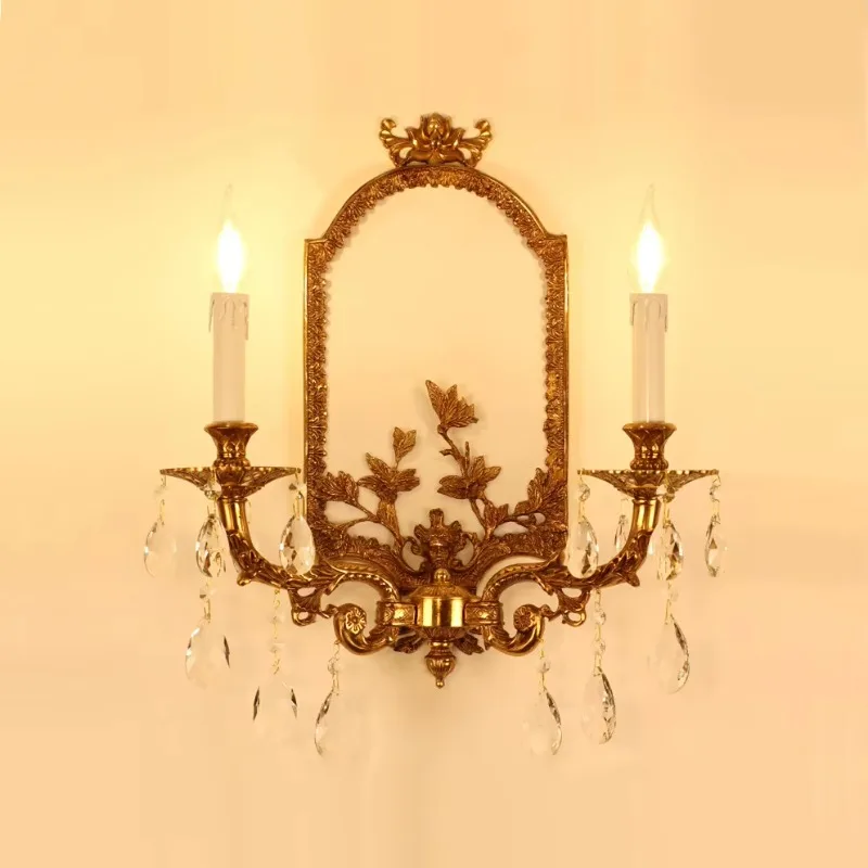 Rococo wall lamp decorative mirror headlamp dresser dressing room wall lamp French art bronze mirror lamp
Rococo wall lamp decorative mirror headlamp dresser dressing room wall lamp French art bronze mirror lamp