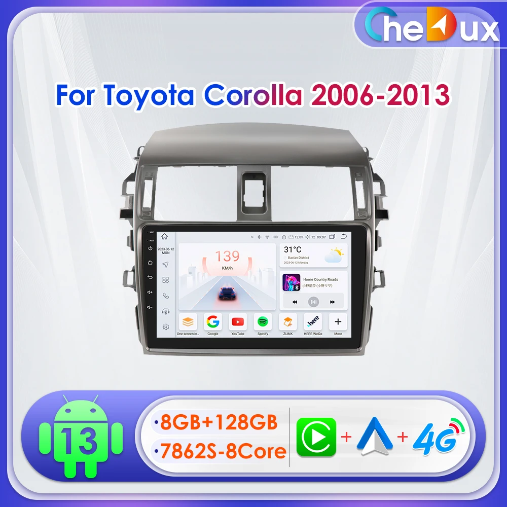 Chedux 2Din 9inch Android Auto Car Radio for Toyota Corolla E140 E150 2006 - 2013 Multimedia Navi GPS BT SWC RDS DSP CarPlay
Chedux 2Din 9inch Android Auto Car Radio for Toyota Corolla E140 E150 2006 - 2013 Multimedia Navi GPS BT SWC RDS DSP CarPlay