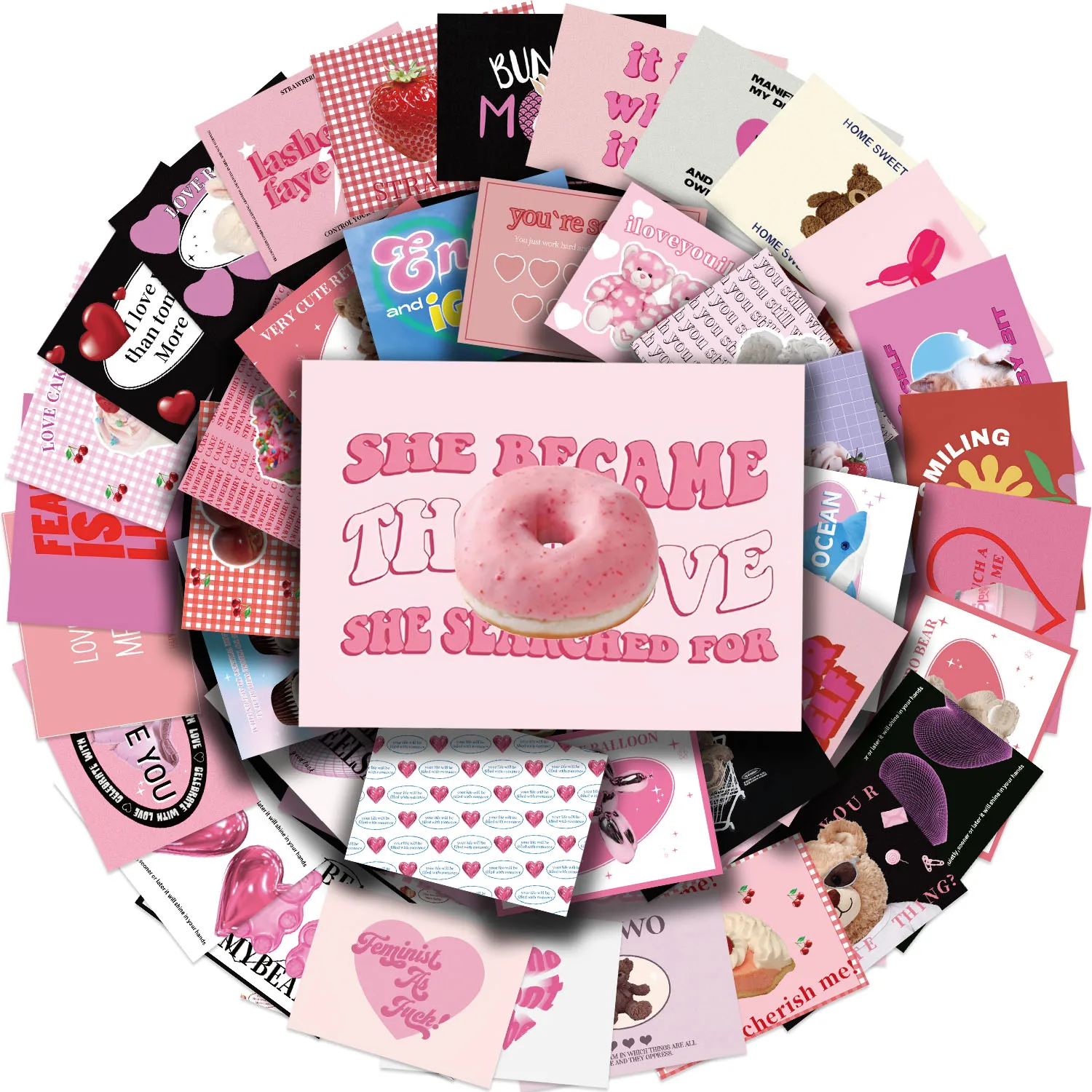 53Pcs,strawberry teddy bear originality Sticker, suitable for Notebook computer Luggage Refrigerator skateboards phone sticker
53Pcs,strawberry teddy bear originality Sticker, suitable for Notebook computer Luggage Refrigerator skateboards phone sticker
