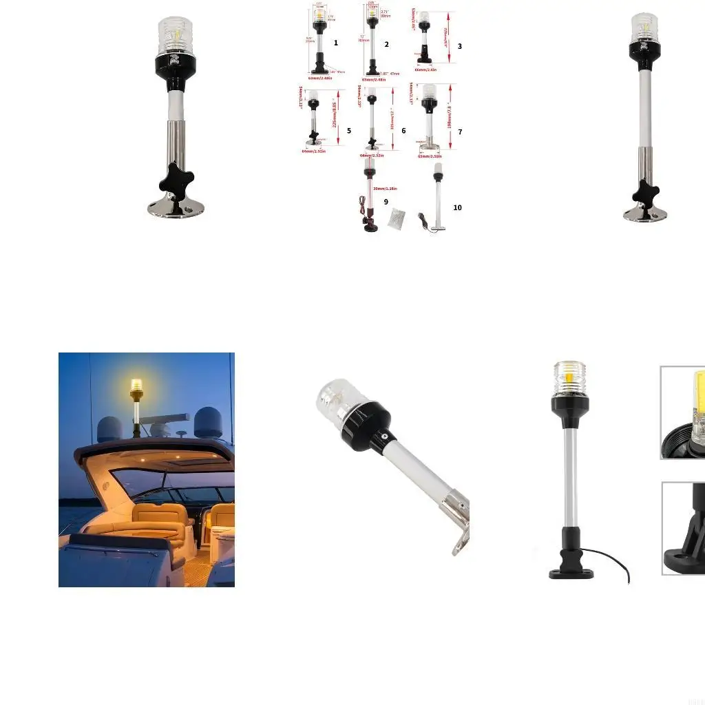 9Inch Or 12Inch Adjustable Marine Folding Light with Stainless Steel Base & Waterproof LED Design Navigation Light for Boats
9Inch Or 12Inch Adjustable Marine Folding Light with Stainless Steel Base & Waterproof LED Design Navigation Light for Boats
