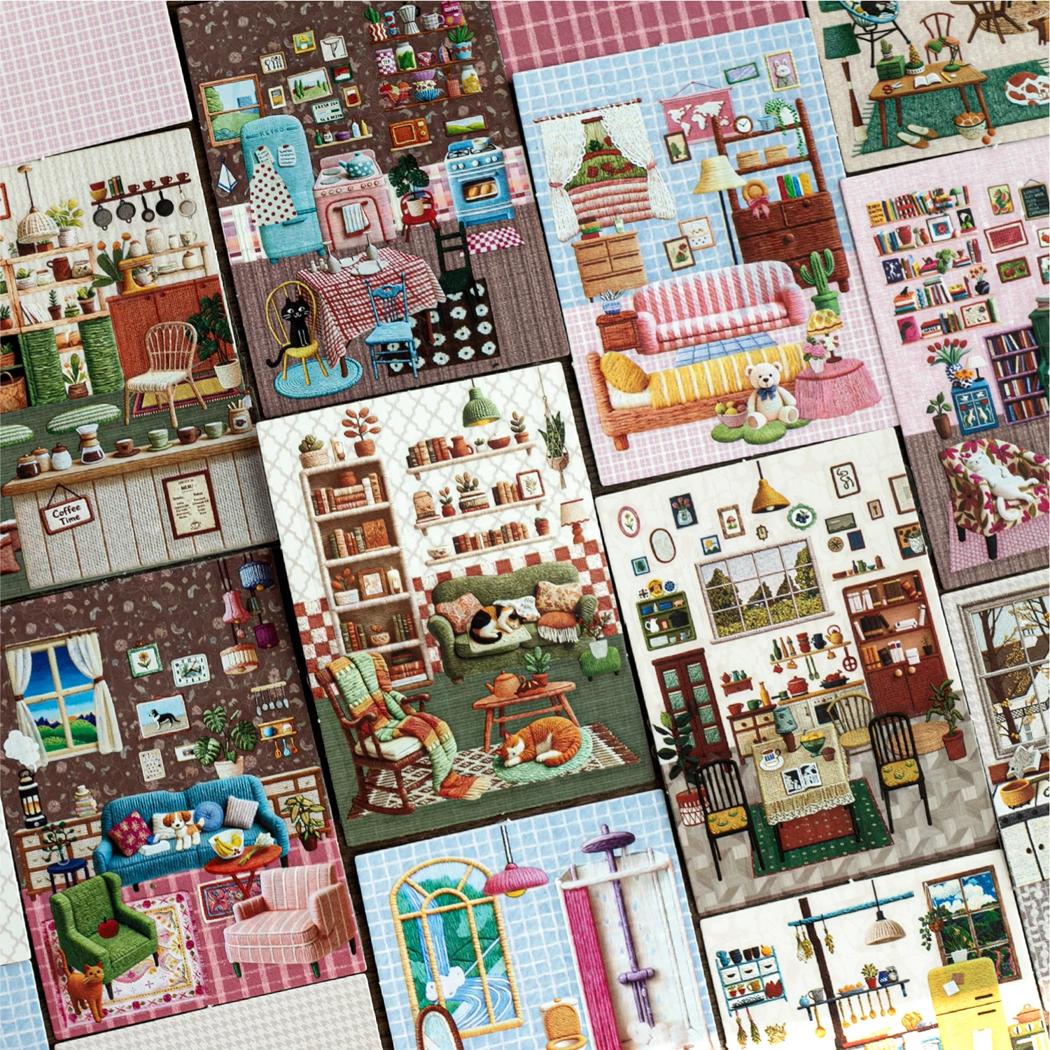 JIAMEI My Room Series Kawaii Embroidery Style 3D Cartoon Miniature Scene Sticker DIY Handmade Stacking Fun Stress Relief Sticker
JIAMEI My Room Series Kawaii Embroidery Style 3D Cartoon Miniature Scene Sticker DIY Handmade Stacking Fun Stress Relief Sticker
